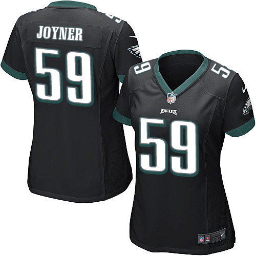 Women's Elite Seth Joyner Nike Jersey Black Alternate - #59 NFL Philadelphia Eagles